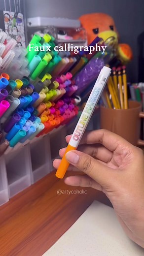 How to write faux calligraphy 🤭 #reels | Artycoholic
