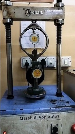 Retained tensile strength ()() bitumen mold testing