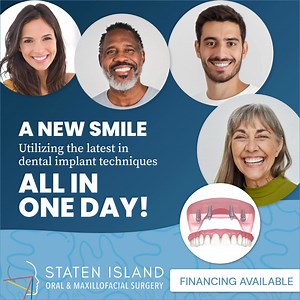203 reactions | We use advanced techniques to install fully functional, aesthetically pleasing dental implants in just one day. Schedule your consultation with one of our leading-edge surgeons today. | Staten Island Oral and Maxillofacial Surgery | Facebook