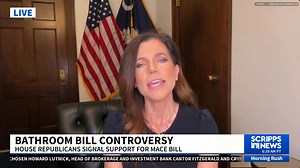 Rep. Nancy Mace says she is filing a bill that would limit what bathrooms transgender individuals could use. Mace told Scripps News that the bill would ban transgender people from using restrooms that do not align with their sex at birth. This follows her proposal for a similar rule on Capitol Hill. Mace introduced the proposals in response to Rep.-elect Sarah McBride, a transgender woman, who will represent Delaware in the House of Representatives. https://www.scrippsnews.com/politics/congress/