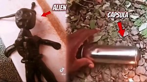 This is Real Small alien fell from space into the yard of a house next to his capsule Join group watch more: Mysterious Aliens & UFO Disclosure ✔ | UFO Secret