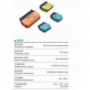 [Hot Item] Compact Wire Conductor Connector Quick Terminal Block Splicing Connectors