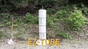 Learn how to properly install EZ-TUBE stackable precast concrete footings. See how easy it is compared to mixing and pouring your own concrete. | EZ-Crete
