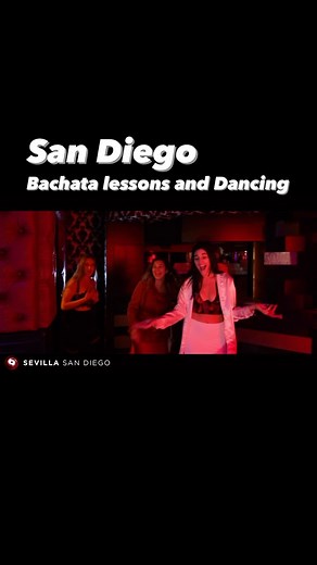 2K views · 19 reactions | Bachata lessons and dancing at the hottest Latin night in San Diego @sevillanightclubsd . . You and your friends are invited to join us every Tuesday night. 8pm Bachata lessons Dancing 10pm-1am $15 cover charge 21+ Perfect for all levels, no partner needed #dance #bachata #bachatasensual❤ #bachatadominicana #bachatadancing #nightlife | Majesty in Motion Dance Company | Facebook