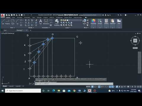 How to Draw Parabola by RECTANGLE method in AutoCad