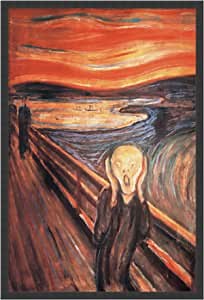 Framed Art Print, 'The Scream, 1893' by Edvard Munch: Outer Size 25 x 37"