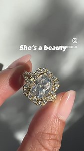 It’ll be hard to resist this sparkling goddess. #snsthemeghanring #engagementring #anniversarygift #anniversaryring #weddingring #proposal | Samnsue Jewelry Design