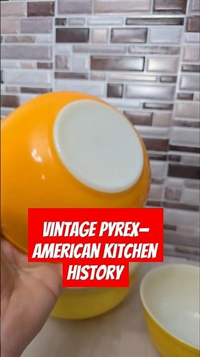 Vintage Pyrex Bowls You NEED to See! 😍 #PyrexLove #VintageFinds #MidCenturyModern #RareFinds #shorts
