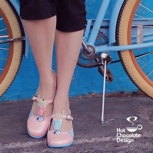 What's your favorite milkshake flavor? ♥️🍦 Betcha our "DINER" midheels will be your new favorite 😜 NOW AVAILABLE in our US website (international shipping available) US > http://bit.ly/NewDesigns-US | Hot Chocolate Design