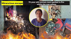10K views · 57 reactions | #MiraculousEscape for 75-year-old woman. Her room gutted in fire while she was asleep #Goa #GoaNews #fire #Khorlim #women #injured | In Goa 24x7 | Facebook