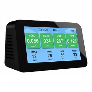 [Hot Item] Factory Greenhouse Air Quality Monitor Formaldehyde Meter Temperature Humidity Carbon Dioxide Gas Sensor Hcho CO2 Tvoc Pm2.5 Gas Detector Analyzer Meter
