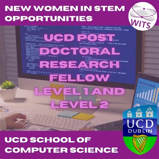 🔈 Calls now open: ✅ UCD Post-doctoral Research Fellow Level I or Level 2 Competition # 015822 Post Duration: Temporary 2 year post. Project: Machine learning for biological networks in cancer. Salary: Level 1 - €42,033 - €48,427 per annum, Level 2 - €49,790 - €54,153 per annum. 📩 Informal enquiries to Assist. Prof. Colm Ryan, email colm.ryan@ucd.ie. 🗓️ Competition closes 25th April 2023. ✅ UCD Post-doctoral Research Fellow Level I Competition # 015836 Post Duration: Fixed-term post until 31st