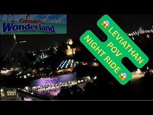 Leviathan Night Ride | Canada’s Wonderland Monster After Dark! Roller Coaster POV - 🎢