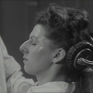 1.2K views · 37 reactions | Early plastic surgery scenes at a practice in Hampstead, London. Taken from the British Pathe reel 'Plastic Surgery' (1950). The woman undergoes a nose job, and we see before and after shots of a rooked nose and then a more straightened nose. | Vintage Everyday | Facebook