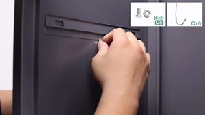 AQY Metal Lockers for Employees with 3 Doors Black Steel Storage Locker Combination, 72" Large Locker Storage Employee Cabinet for Home, Assembly Required