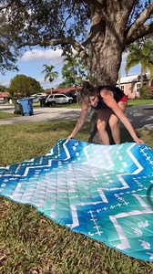 BISON COOLERS Terra All Weather Blanket - Blue Chevron