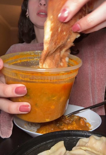 Indian Chicken Curry and Garlic Naan Worth the Splurge