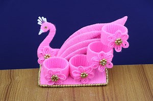 WOW Amazing Peacock Design Organizer Ideas For Home Decoration #diy #art #crafts #diycraft #diyideas #organizer #handmade #craftideas #bestoutofwaste #peacock #woolencraft #plasticbottlecraft | NR Art & Drawing