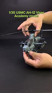 1/35 USMC AH-1Z Viper #ah1zviper #helicopter #ah1cobra #ah1zviper #iraqwar #usmc #usmclife #scalemodel #plasticmodel #militarymodel #chopper #prebuiltmodel #probuiltmodel #academymodels #modelkit #helicopter #modeling | Pro Built Model