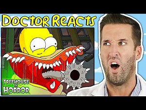 ER Doctor REACTS to The Simpsons Treehouse of Horror Injuries #2