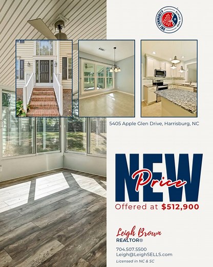 ✨ NEW PRICE and Great Opportunity!Your chance to call 5405 Apple Glen Drive home just got even better — now listed at $512,900! Move right in and enjoy the updates: fresh paint throughout, brand-new carpet, and beautifully refinished hardwood floors. The bright kitchen shines with granite counters, custom gray cabinets, and stainless steel appliances, opening seamlessly to the great room, cozy fireplace, three-season room, and extended patio. Retreat to a spa-like owner’s suite with dual quartz