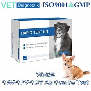[Hot Item] Veterinary Rapid Diagnostic Test Kit Canine Adenovirus-Parvovirus-Distemper Virus Antibody Combo Test