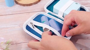 Relaxweex Portable Label Maker Machine with Tape Thermal Label Printer Wireless Mini Sticker Printer with 12 Rolls Tape for Notes Journal Memo Photo Study (Blue)