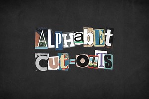 Alphabet Cut-Outs (450  Assets), an Object Graphic by Cocoloris Co.