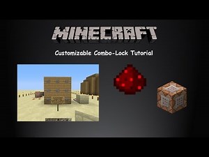 How To Make A Customizable 9 Digits Combo-Lock In Minecraft (Least Redstone, Scoreboard Features)