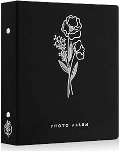 Lanpn Photo Album 4x6 400 Pockets, Linen Photo Albums Holds 400 Vertical Pictures Only Grey