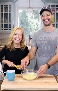 I love mason jar desserts... so my husband whipped up this Banana Cream Pudding! It’s easy to make, tastes delicious and looks so cute! You’ll love it! Recipe on our website: www.bakingwithjoshandange.com | Angela Kinsey