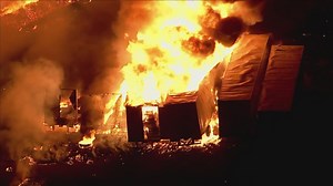 Firefighters battle massive pallet fire in west Phoenix