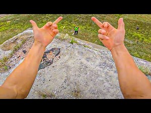 CRAZY SECURITY GUARD VS PRO PARKOUR ATHLETE 4.0! (EXTREME PARKOUR CHASE POV)