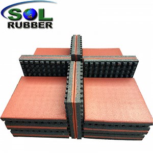 [Hot Item] Outdoor Durable Recycled Rubber Crumb Floor Tiles
