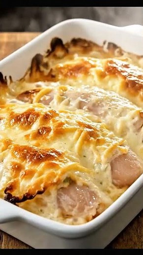 Creamy Cheddar Chicken Bake 🍗🧀