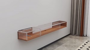 Wall Mounted Drop-Leaf Table, Floating Laptop Desk, Folding Table with Shelves, Multifunctional Computer Workstation with Storage Compartments in Home Office for Space Saving (White)