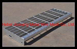 [Hot Item] Wide Step Ladder with Nosing Steel Bar Grating Galvanized Grating Light Structure Building Material