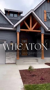 Elevates the style of your home's exterior by incorporating a natural and eye-catching stone paired with a crave-worthy color palette 🏠 #CurbAppeal - Pictured: Wheaton | Country Ledgestone 📸 Credit: @Prairie.Homes | Cultured Stone