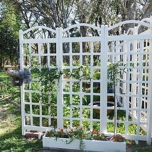 [Hot Item] 72"H X 28"W White Vinyl Lattice Panel Trellis for Sale