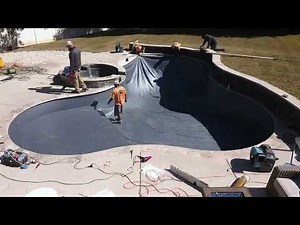 Timelapse Midnight Slate Pool Liner