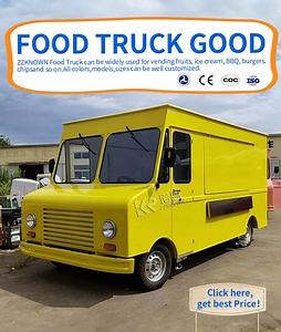 [Hot Item] Electric Food Truck with Full Kitchen United States Hot Dog Cart with Grill and Deep Fryer Electric Food Trucks