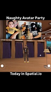 #Repost @2ndlr 9pm EST Today in Spatial Search for "Naught Avatar Party" to join @unclevinrock @yoaphrovr @cybershay_vr @pixeladdikt in the #avatar party #followthebackpack @spatial_io #shotinspatial #spatial_io #avatarfashion #metaverse #webxr | Naughty By Nature