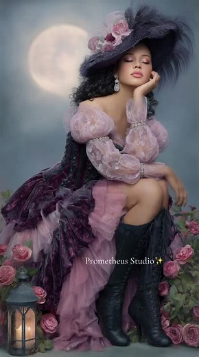 Halloween edition🎃 Kiss from beautiful witch💋🔮 #halloweenmood #darkromance #victorian #magic #gothicelegance