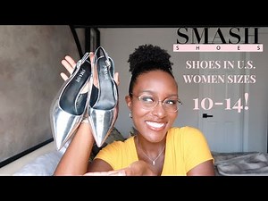 SMASH SHOES Haul & Review! Shoes for Big Feet - U.S. Women Sizes 10-14!