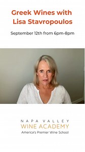 Greek Wine Masterclass in Napa🇬🇷 Discover the diverse wine regions and indigenous varietals of Greece 🔗 Sign up here: https://bit.ly/3zcLDD2 📅 Thursday, September 12th from 6pm-8pm #greekwine #wset #wineeducation | Napa Valley Wine Academy