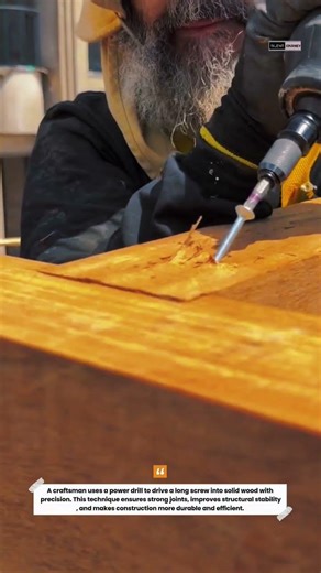 Precision Wood Screwing Technique | Satisfying Carpentry Work