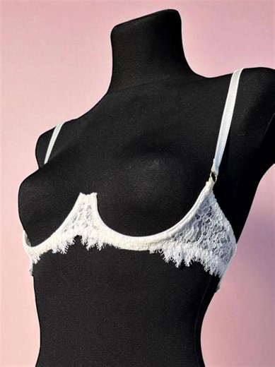 Shelf Open Cup White Lace Bra, Cupless Lingerie Open Bra, Open Cup Custom Lingerie, Erotic Hot Lingerie, Quarter Cup Bra - Etsy