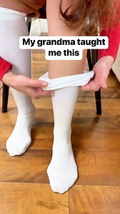 How to turn stockings into no show footie socks #socks #pantyhose #grandma #feet | Liz & Jeff