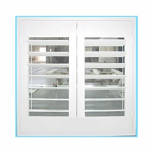 [Hot Item] Wooden Shutter Outdoor Blind Window for Windows White Window Shutters Exterior Horizontal Louver Window