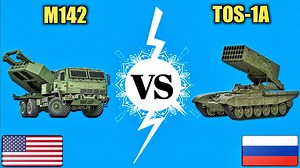 TOS-1A vs Himars mlrs This video you will see a comparison between two Multiple Launch Rocket Systems. One is M142 Himras and another one is TOS-1A MLRS. Content of this video: 00:00 Introduction 00:40 manufacturer 00:50 caliber 01:00 Launcher Vehicle 01:20 Maximum Road Speed 01:30 Operational Range 01:40 Rocket Weight 02:00 Maximum F-ir-ing range 02:40 Full Salvo Duration #mlrs | Defence Learning